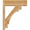 Ekena Millwork Merced Block Rough Sawn Outlooker, Western Red Cedar, 8"W x 26"D x 32"H OUT08X26X32MRC05RWR - alternate 4